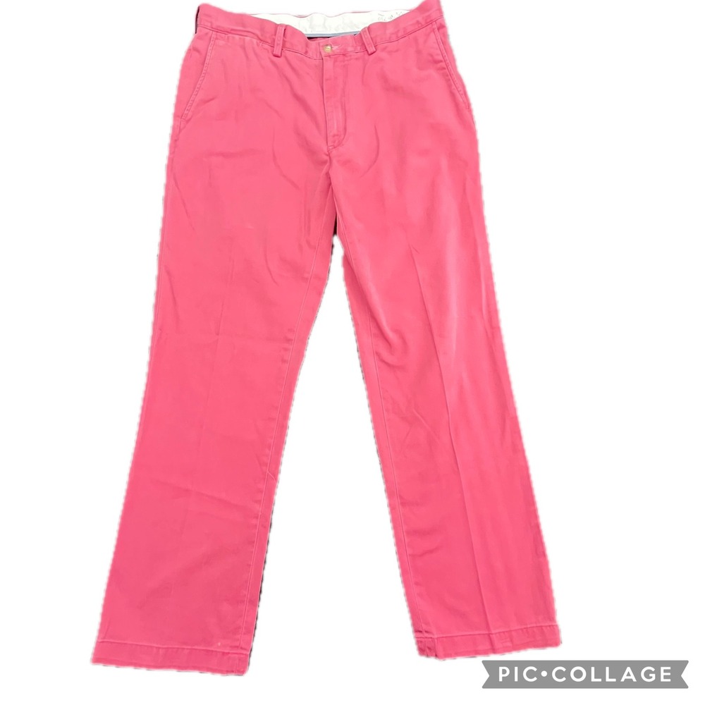 Polo Ralph Lauren Classic Fit‎ Pink Chino Pants Men's 35/30 Casual Dress